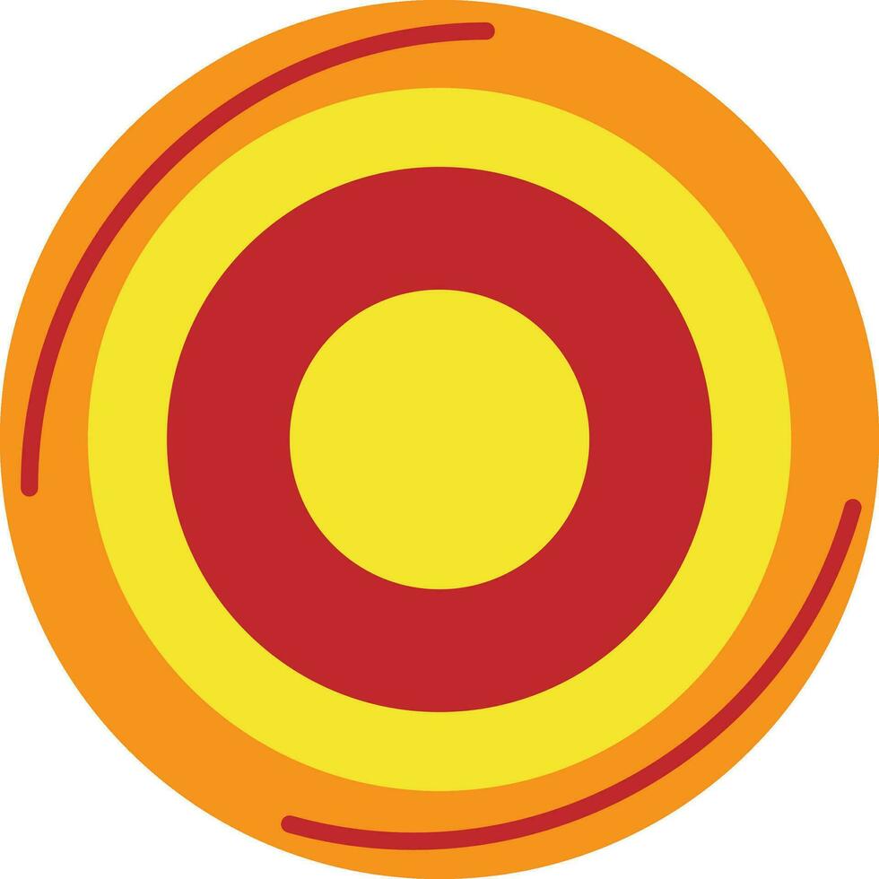 Vinyl record in orange, red and yellow color. 24828080 Vector Art at