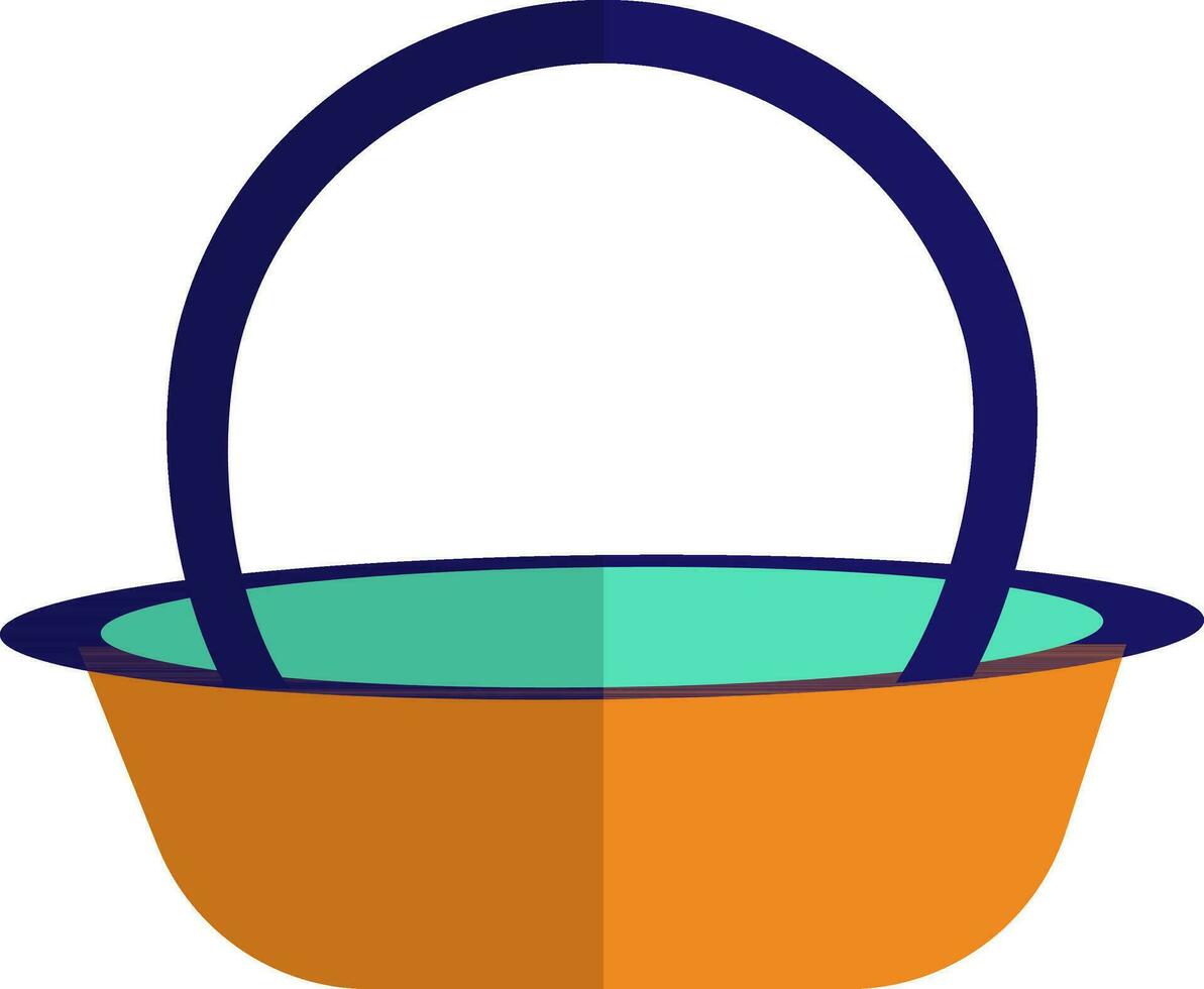 Illustration of a shopping basket. vector