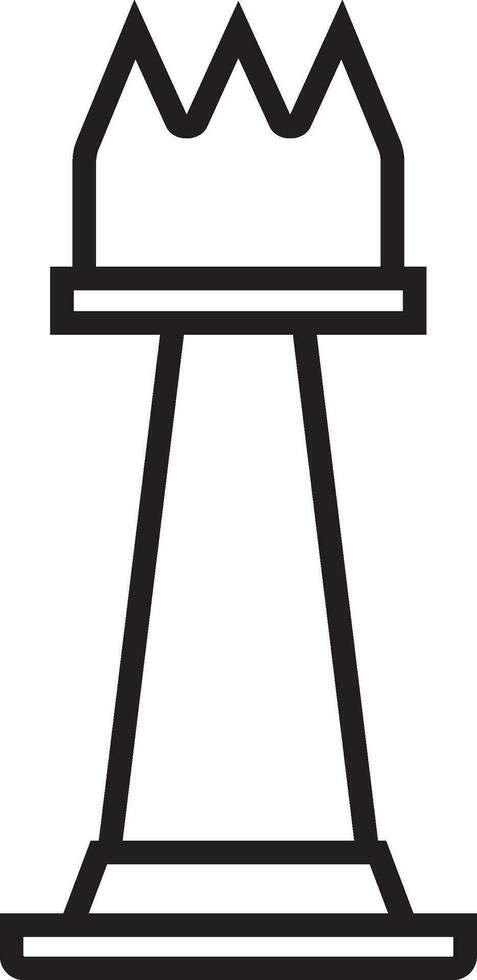 Flat style chess icon. vector