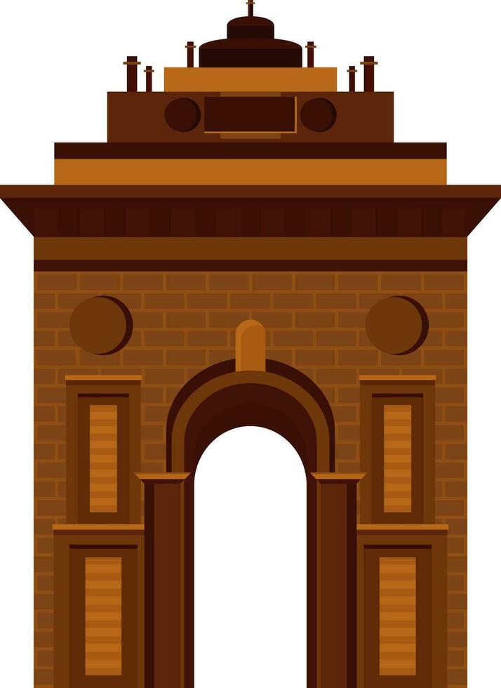 India Gate in new delhi. vector