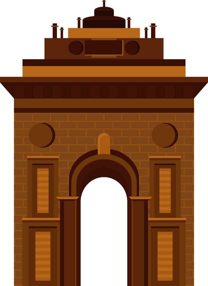 India portón en nuevo Delhi. vector