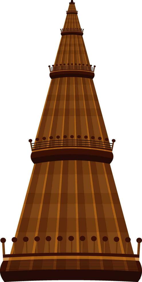 qutub minar torre en nuevo Delhi. vector