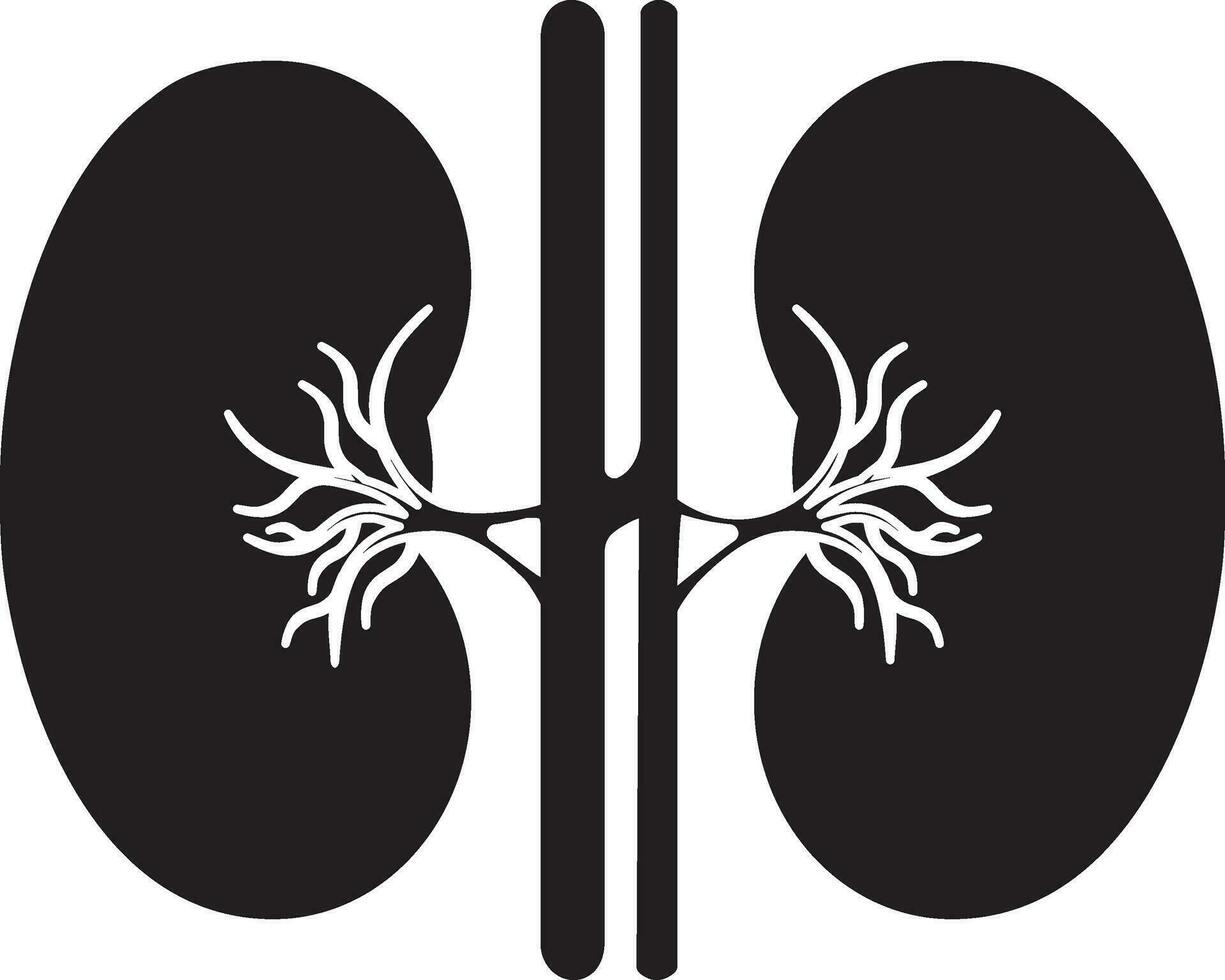 Lungs icon inside human body in black. vector