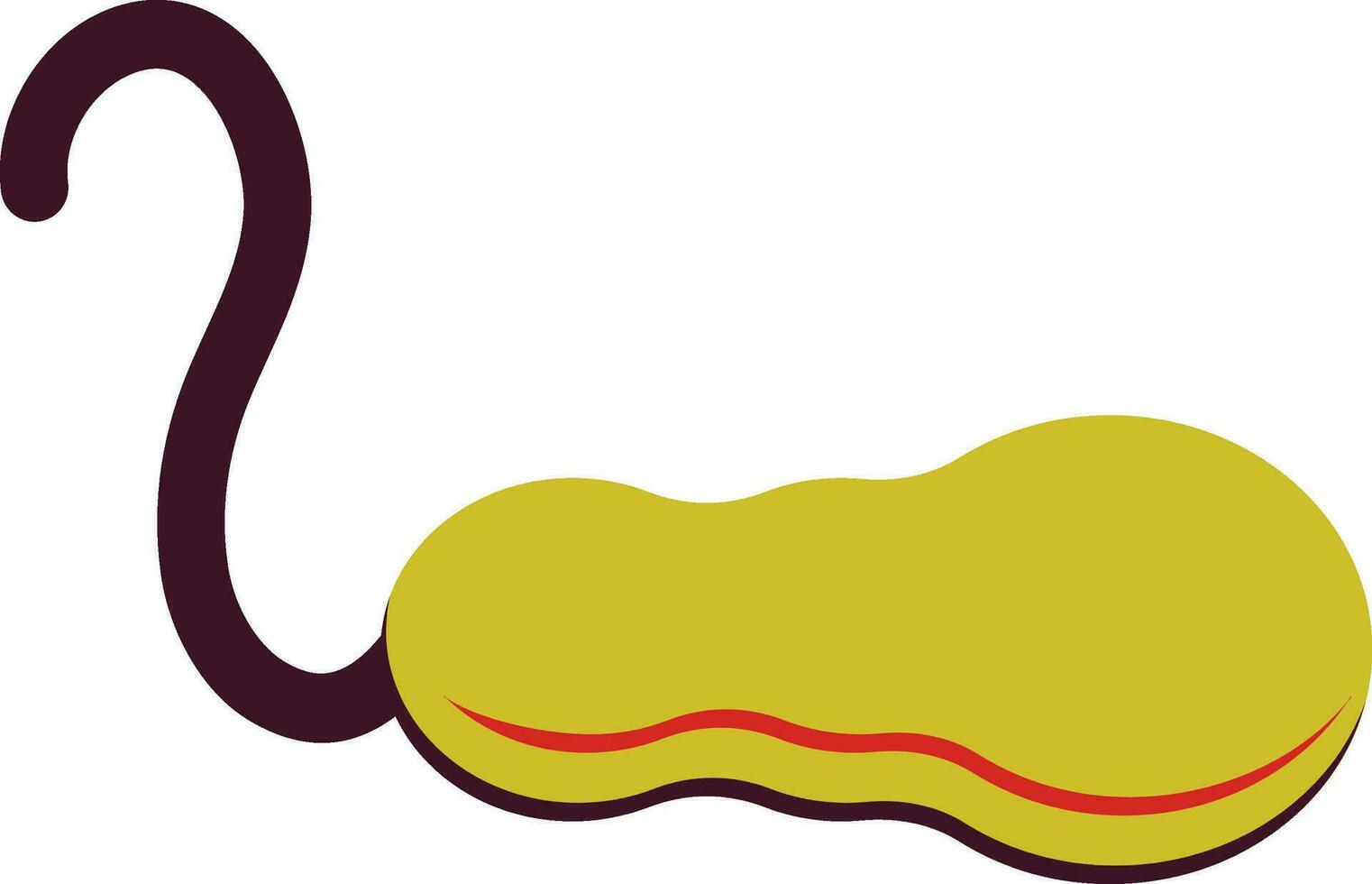 Human gallbladder icon in color style. vector