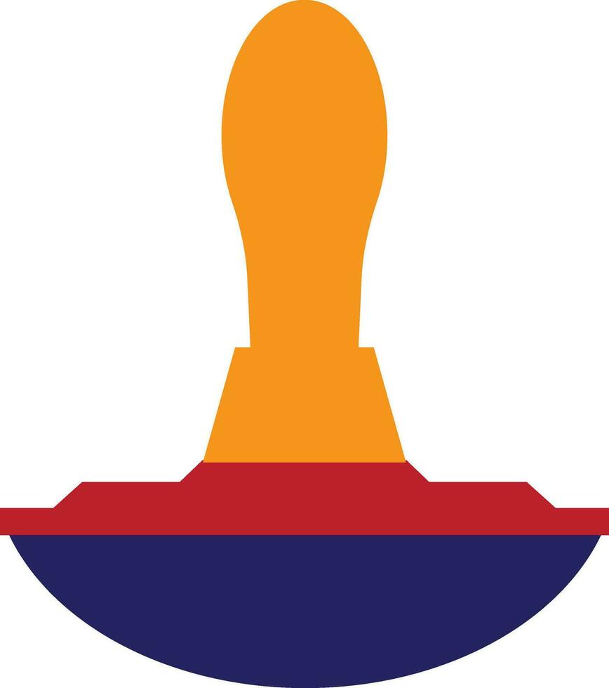 Orange and blue stamp. 24828606 Vector Art at Vecteezy