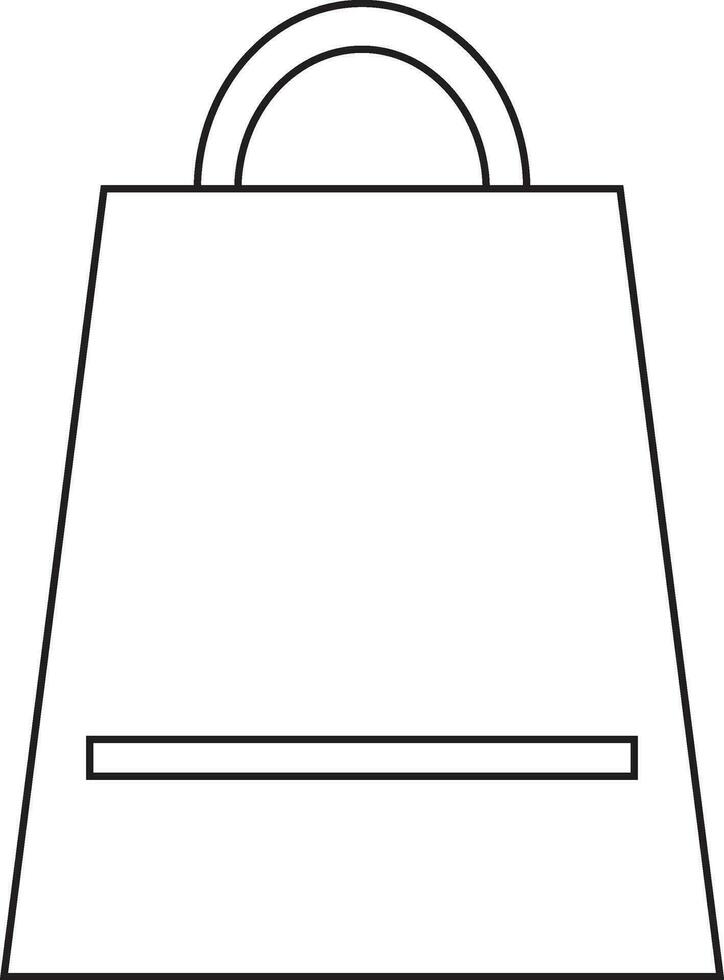 Isolated shopping bag icon. vector