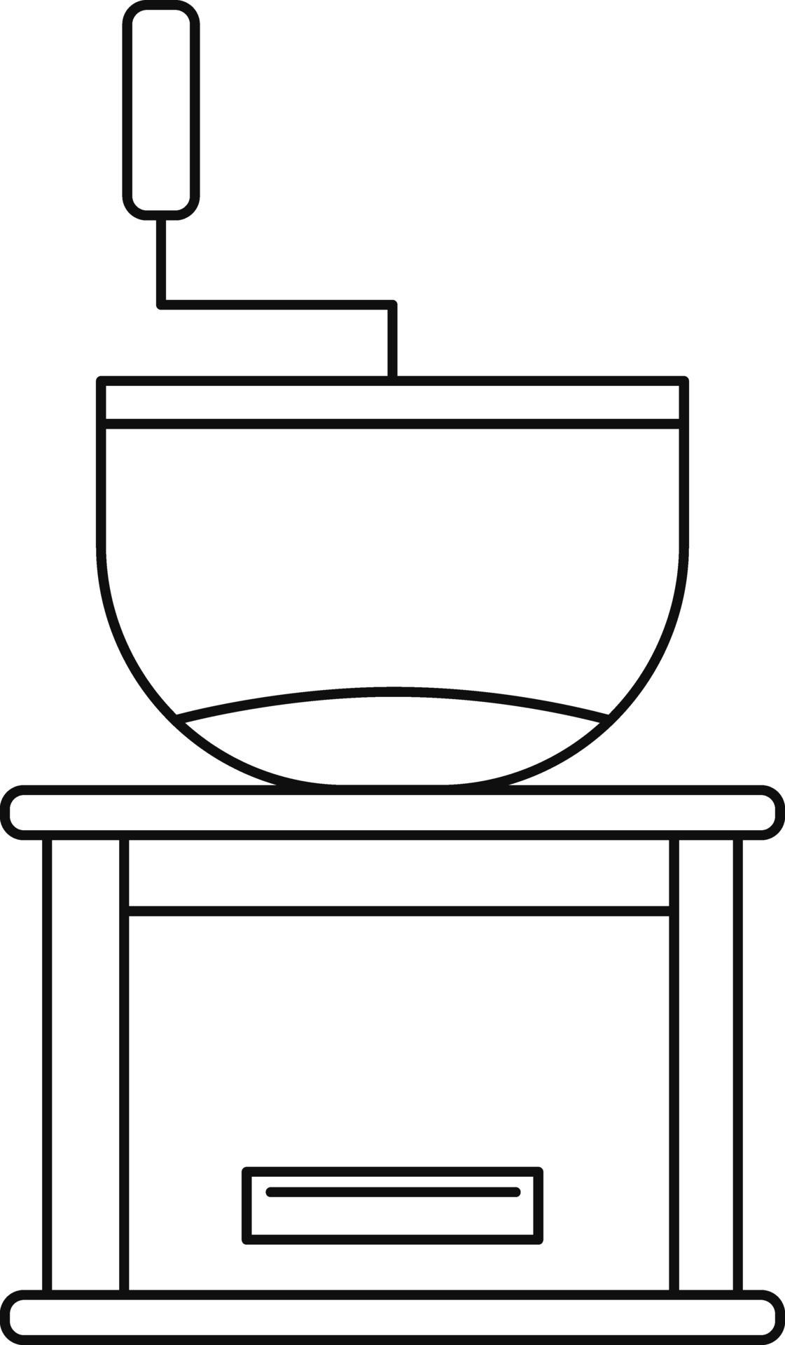 Black line art blender machine. 24828699 Vector Art at Vecteezy