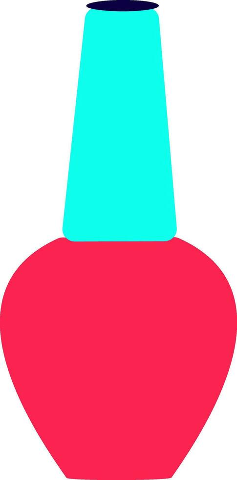 Illustration of nail polish icon in color style. vector