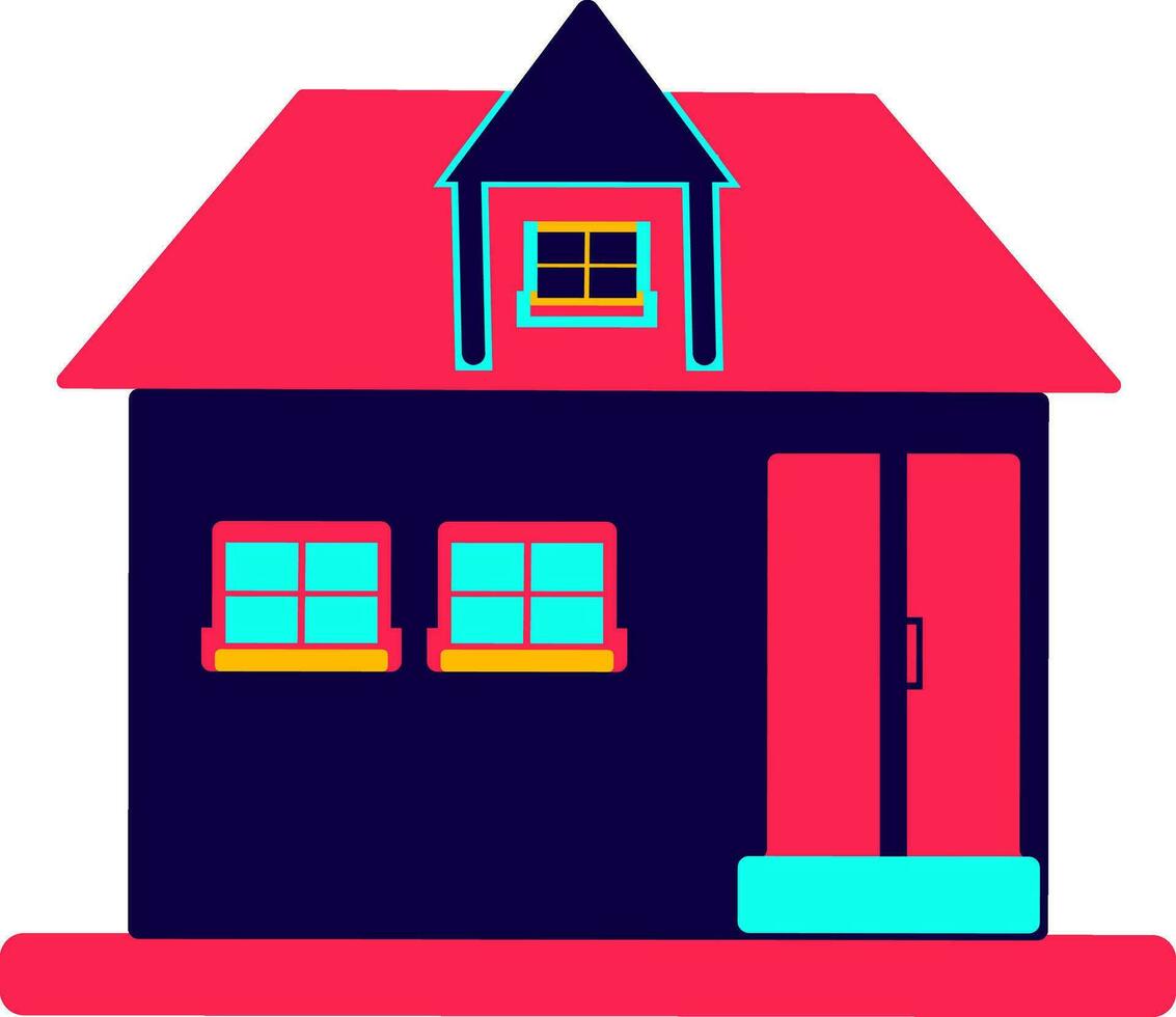 casa icono para lujo concepto en aislado. vector