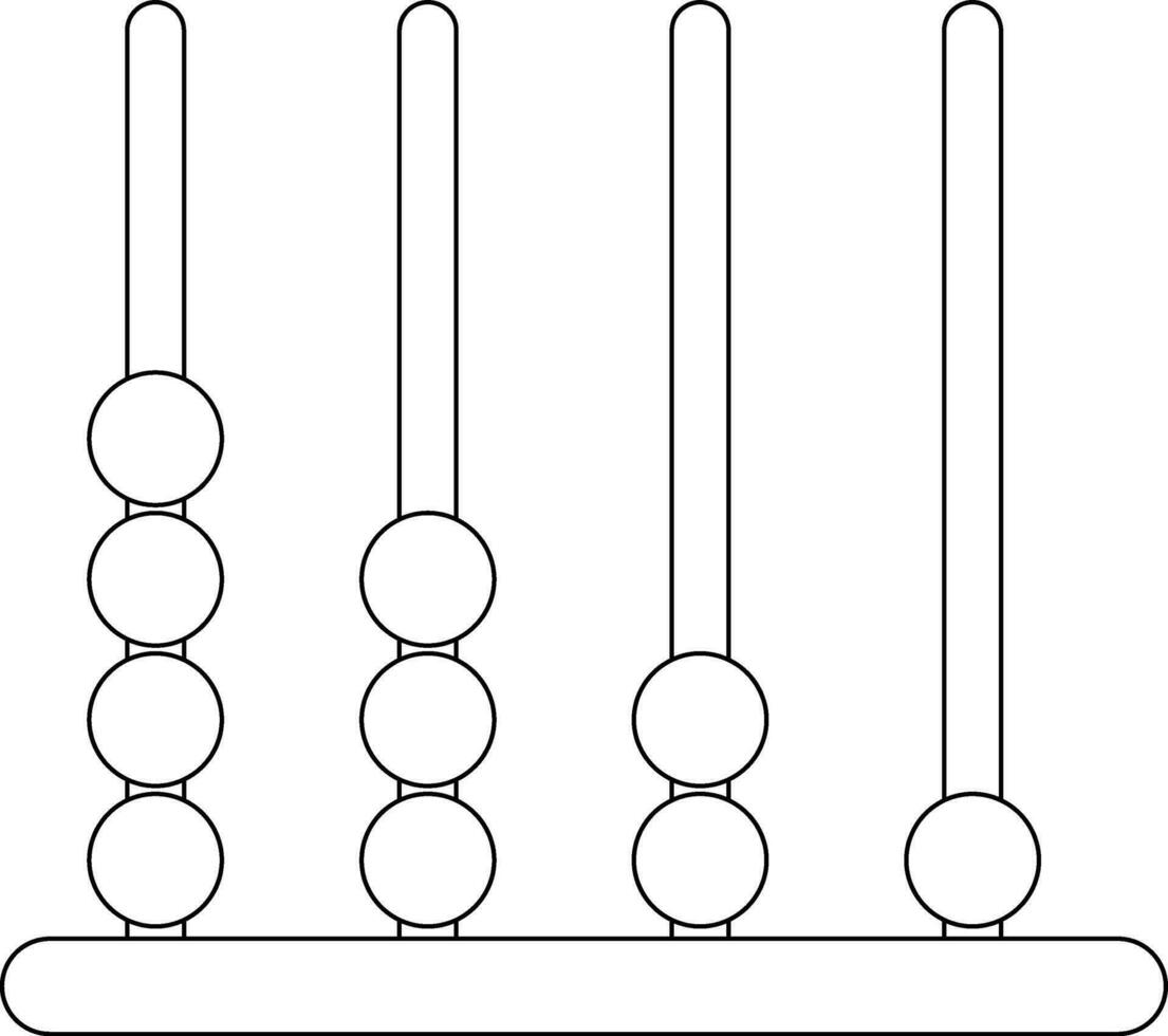 Black line art illustration of adjustment levels. vector