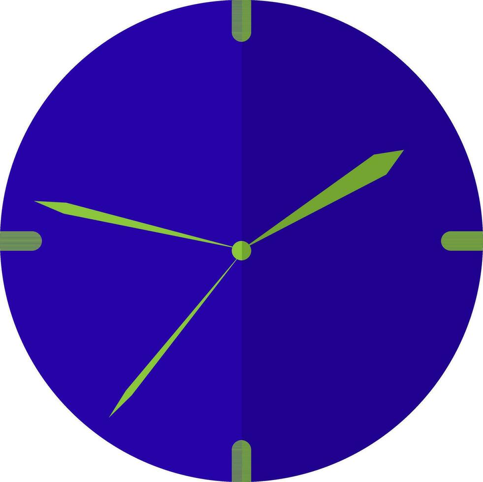 Blue and green watch. vector