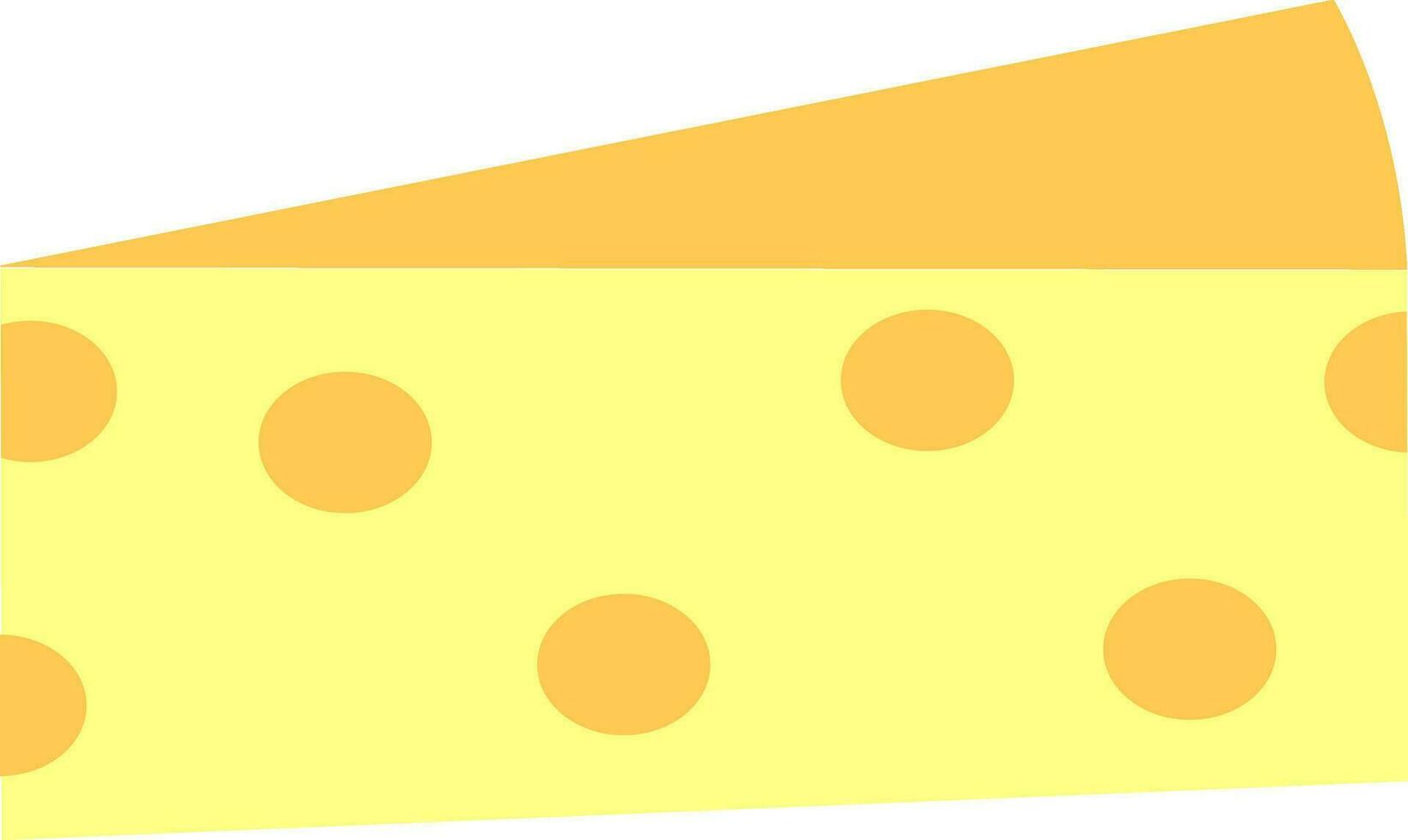 Orange and yellow pastry in flat style. vector
