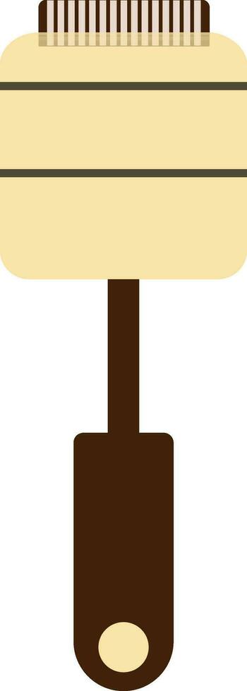 Cooking spoon in brown color. vector