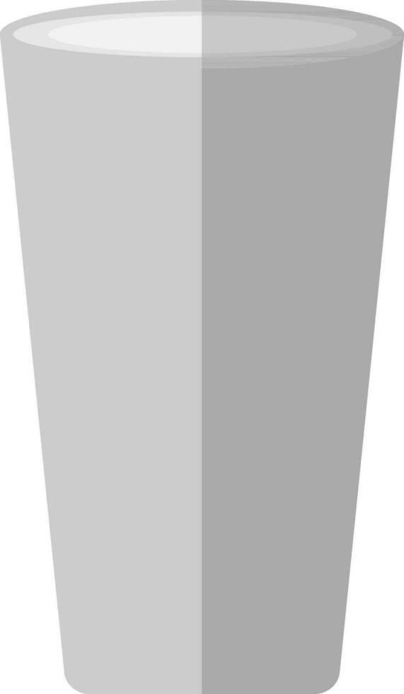 Isolated glass in gray color. vector