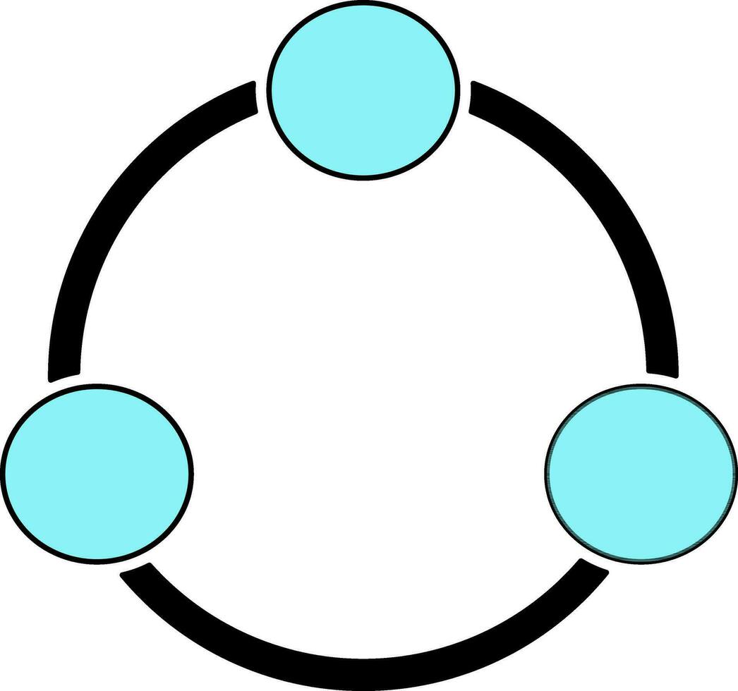 Network group in flat style. vector