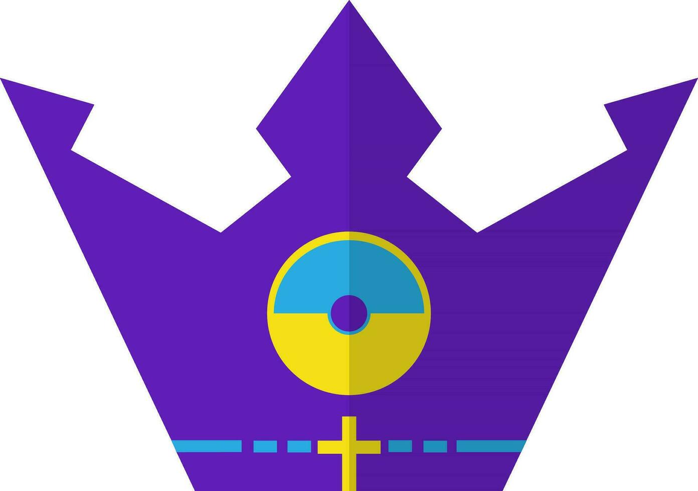 King crown in flat style. vector