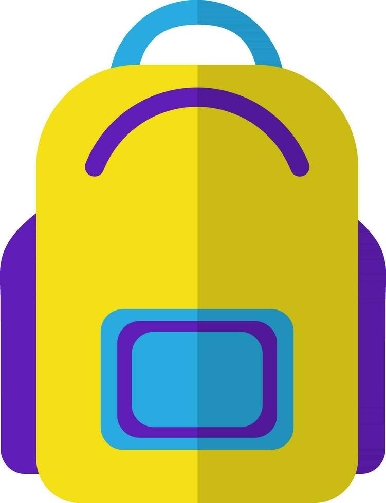 Flat style bag icon. vector