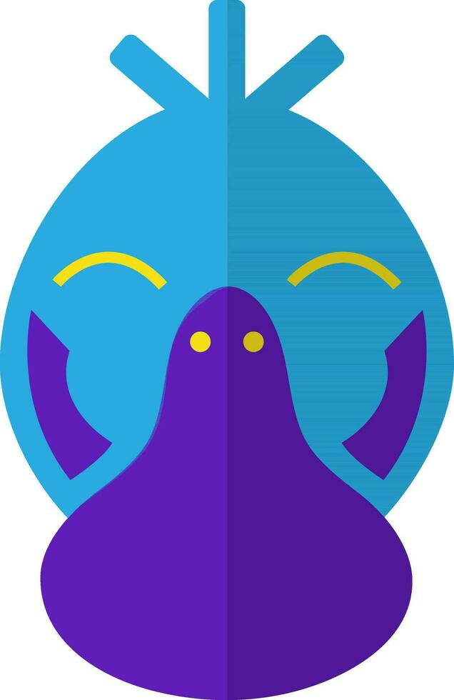 Isolated psyduck in flat style. vector