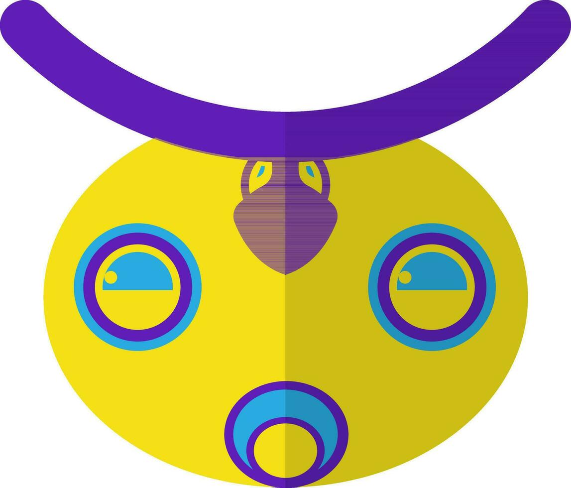 Flat style caterpie icon. vector