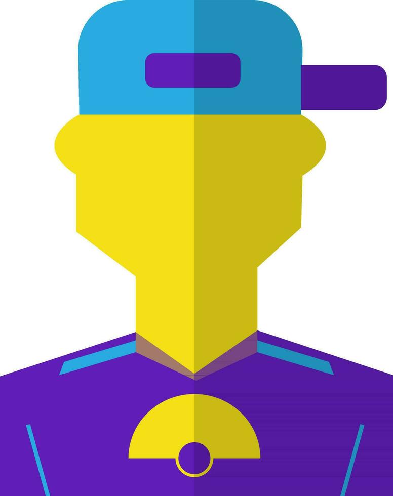 personaje de un sin rostro jugador. vector