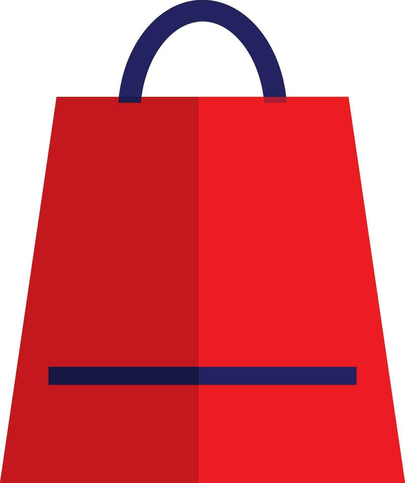 Blue and red shopping bag. vector