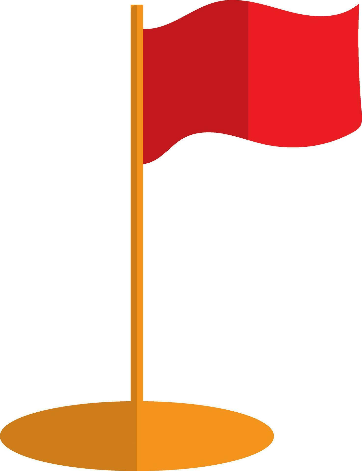 Red and yellow flag in flat style. 24829620 Vector Art at Vecteezy