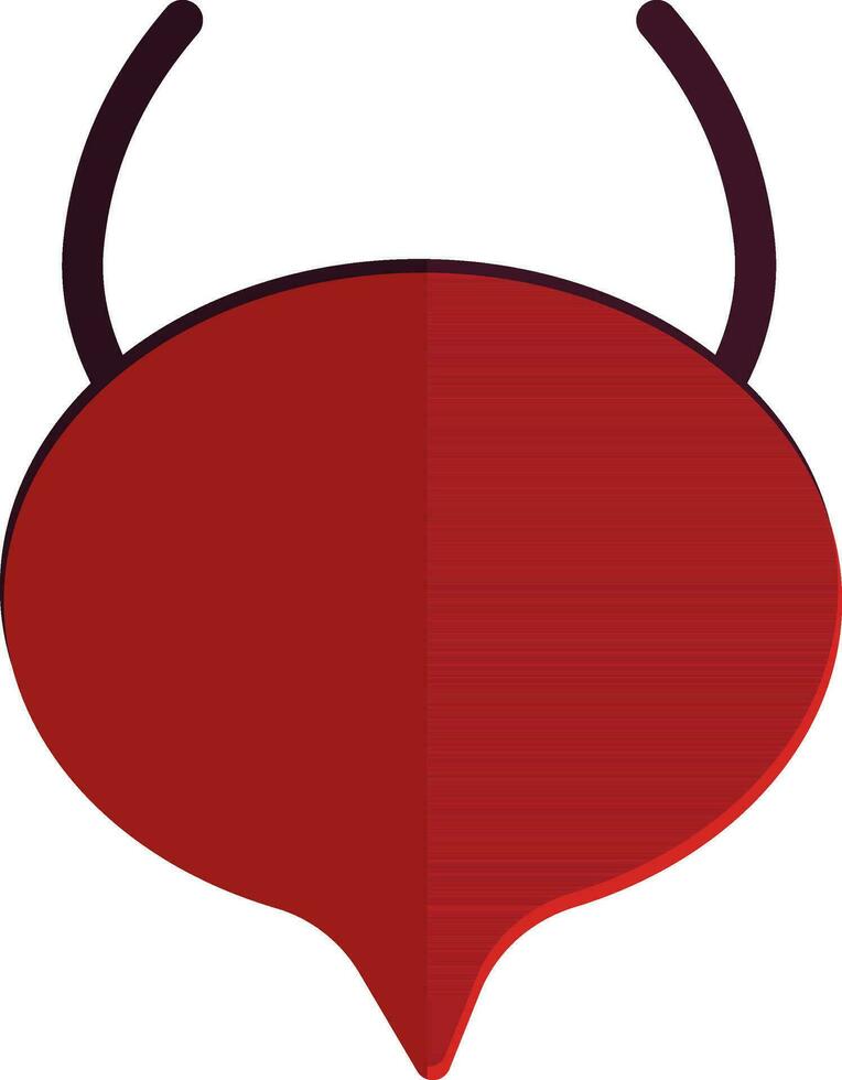 Bladder icon in color with half shadow for human body. vector
