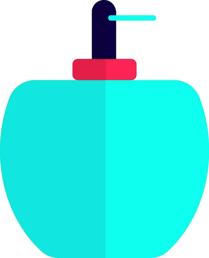 Perfume bottle icon in color with half shadow for luxury concept. vector