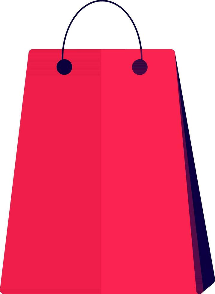 Carry bag icon for shopping concept wtih half shadow. vector