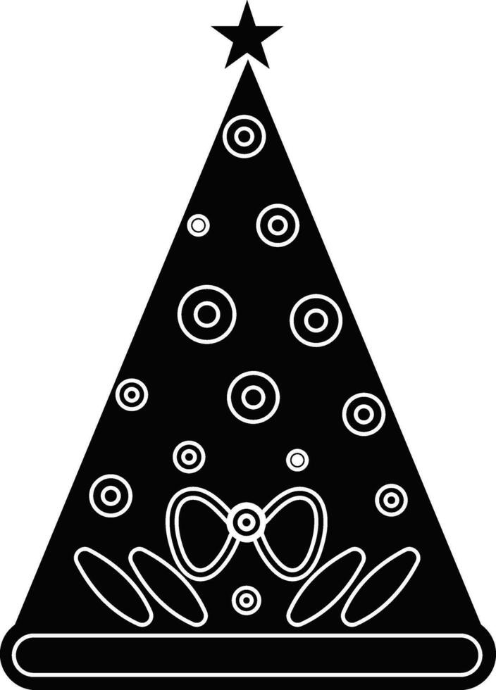 Isolated black star decorated party cap. vector