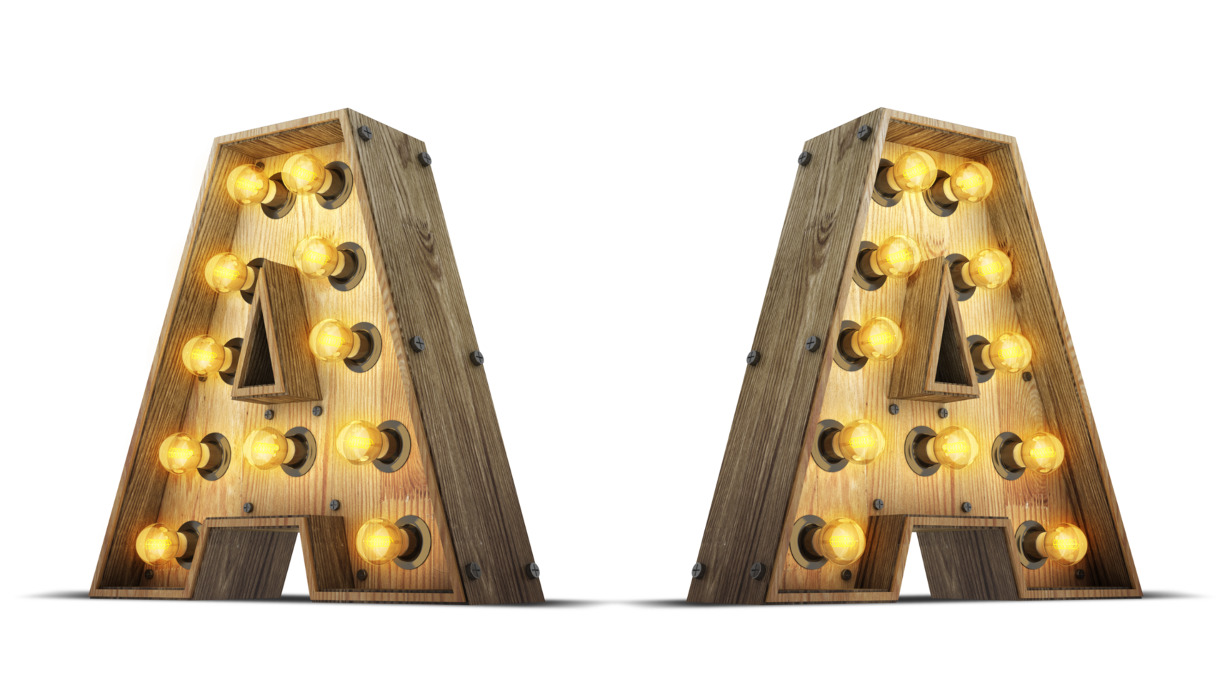 Wood alphabet with light bulb. png