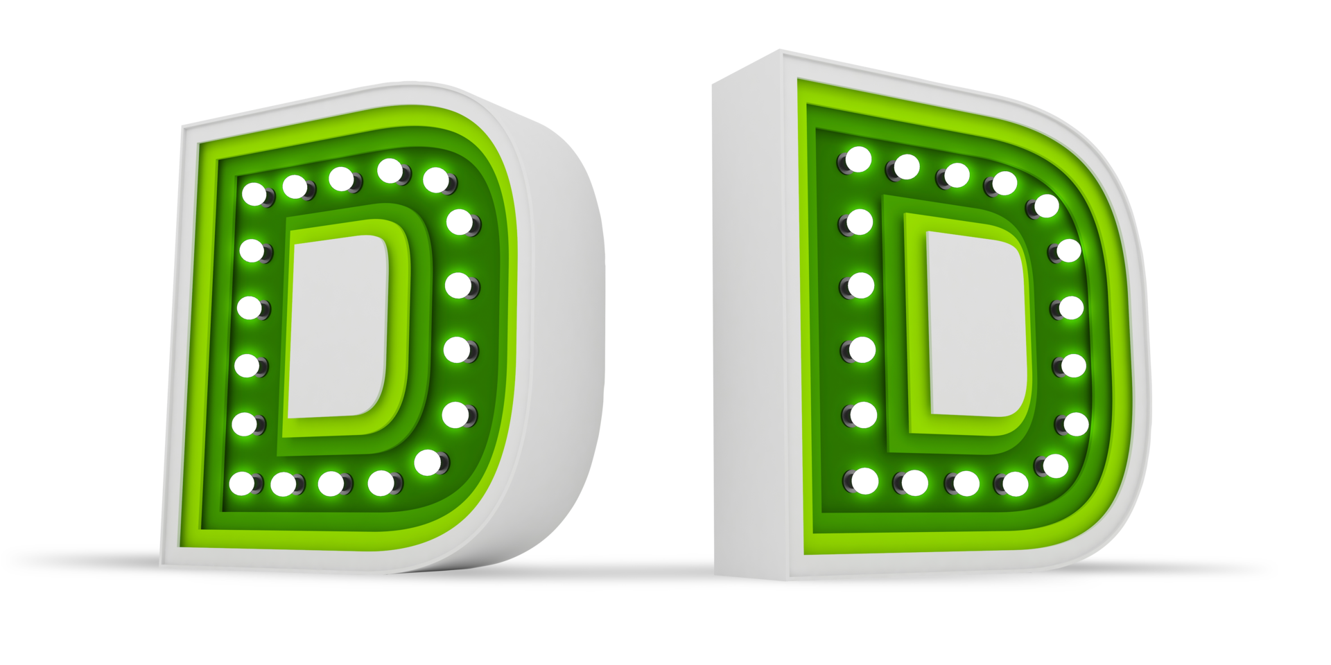 Colorful alphabet light bulb, Color layer and Deep text 3d rendering Illustration, Color layer and Deep text 3d rendering Illustration. png