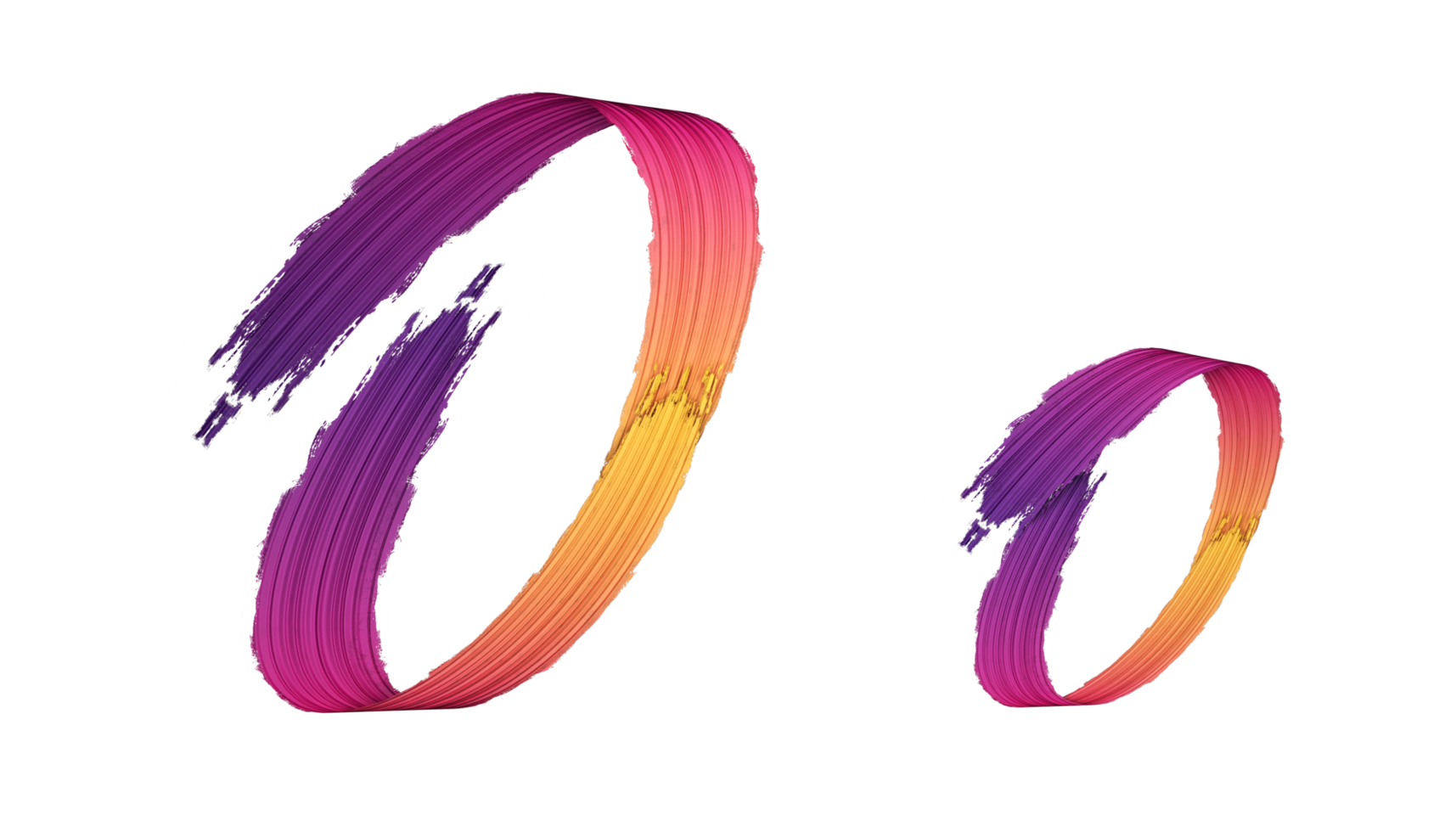3d alphabet calligraphy oil paint style, 3d rendering png