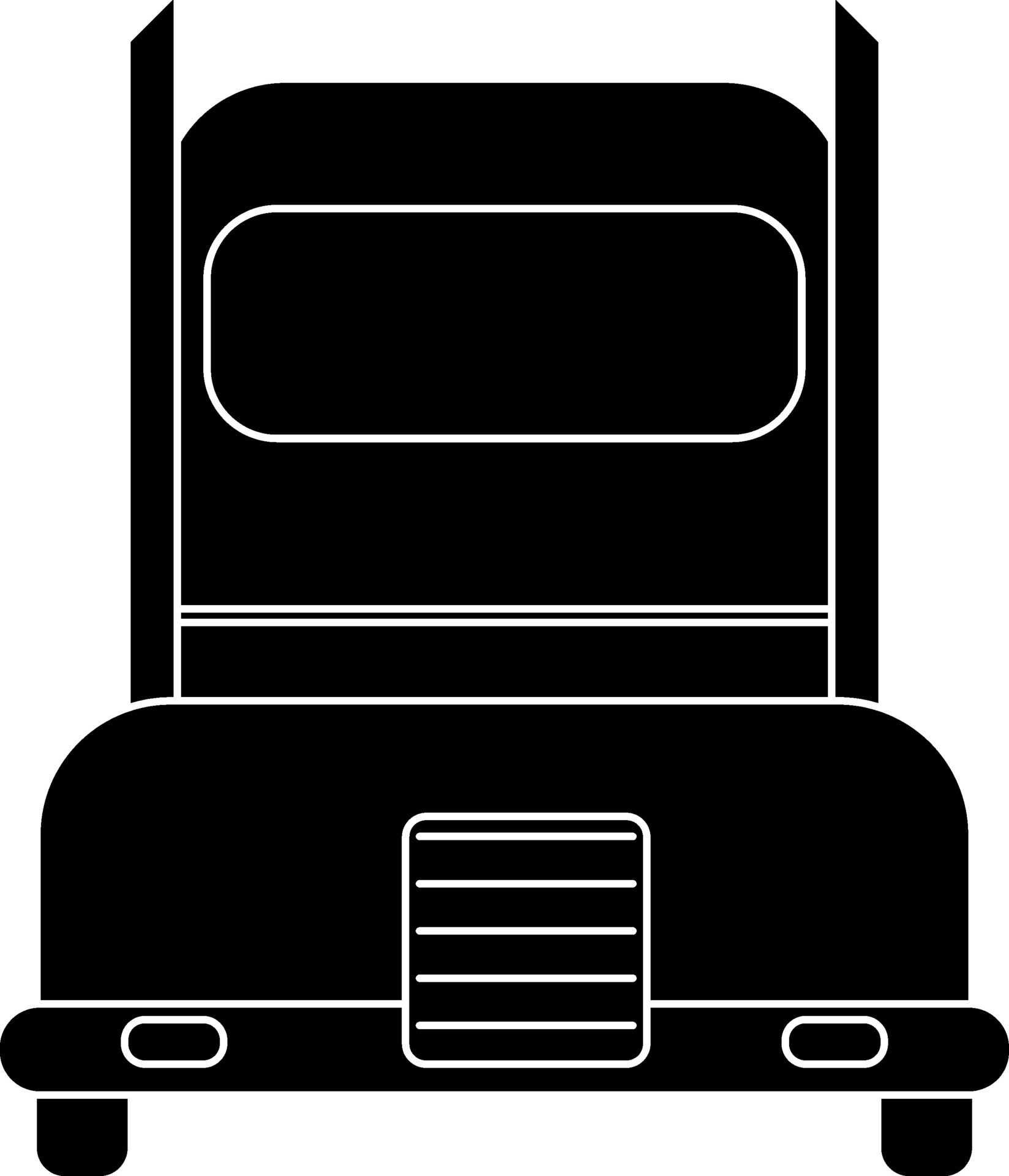 Black truck in flat style. 24830686 Vector Art at Vecteezy