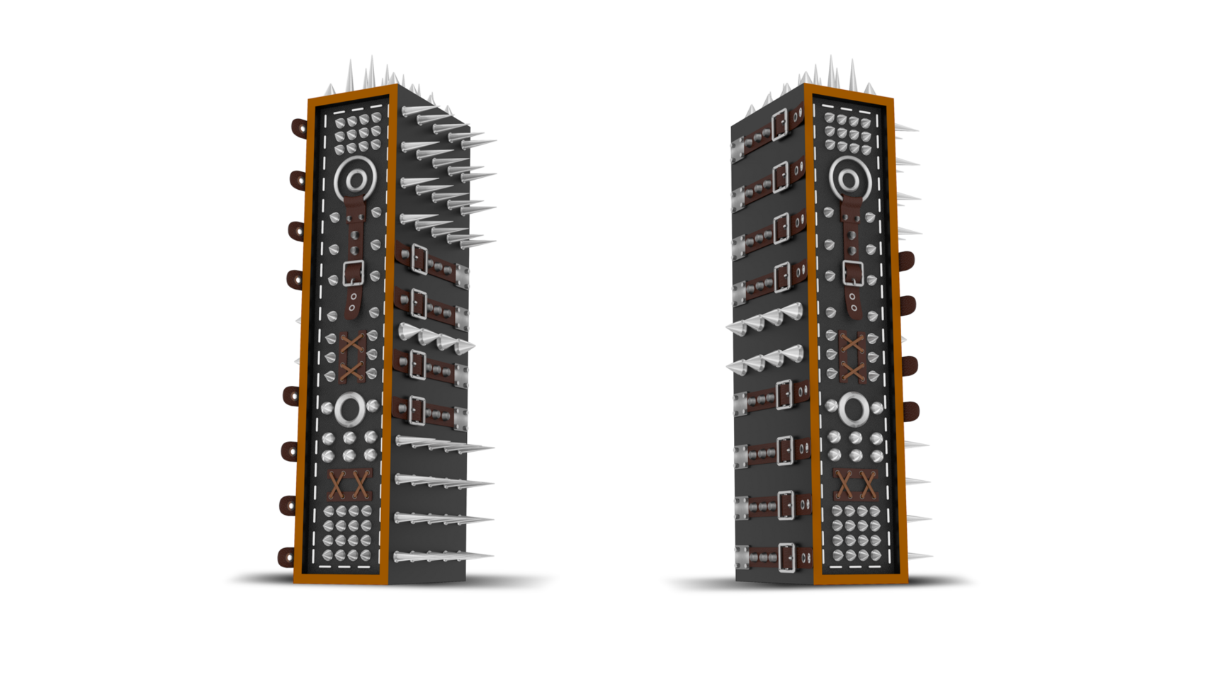 3d Alphabet Punk style, 3d rendering. png