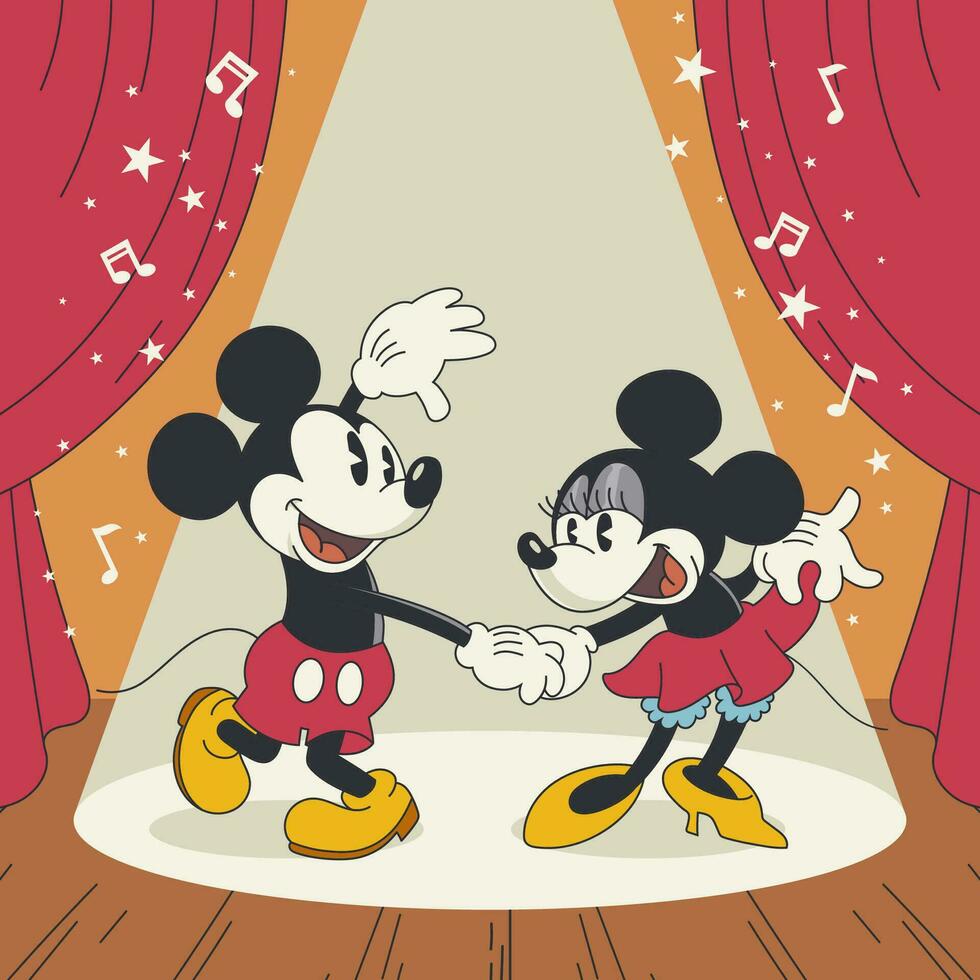 Mice Couple Dancing vector