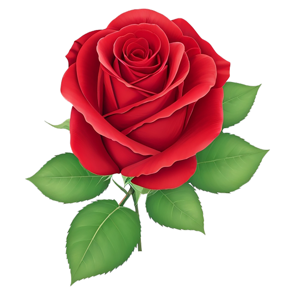 romântico vermelho rosa para Casamento e namorados aniversário botânico cumprimento cartão ilustração, ai generativo png