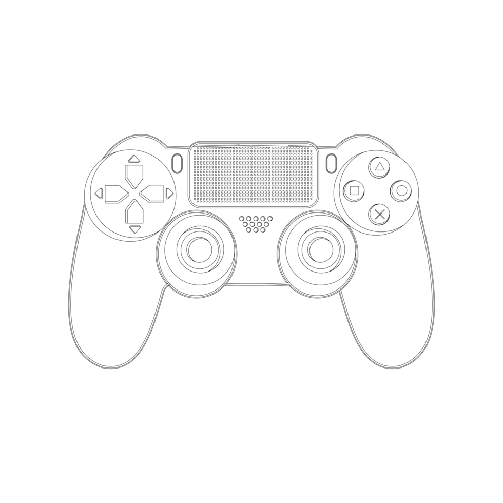 Wired joystick gamepad controller png