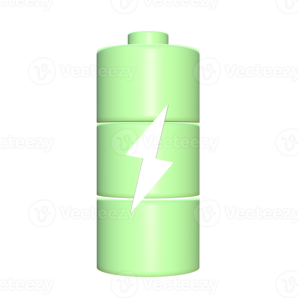 3d ícone energia elementos mínimo Novo png