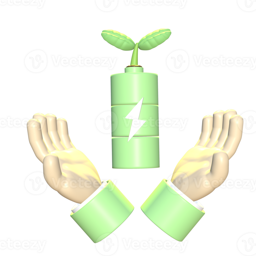 3D icon energy elements minimal new png