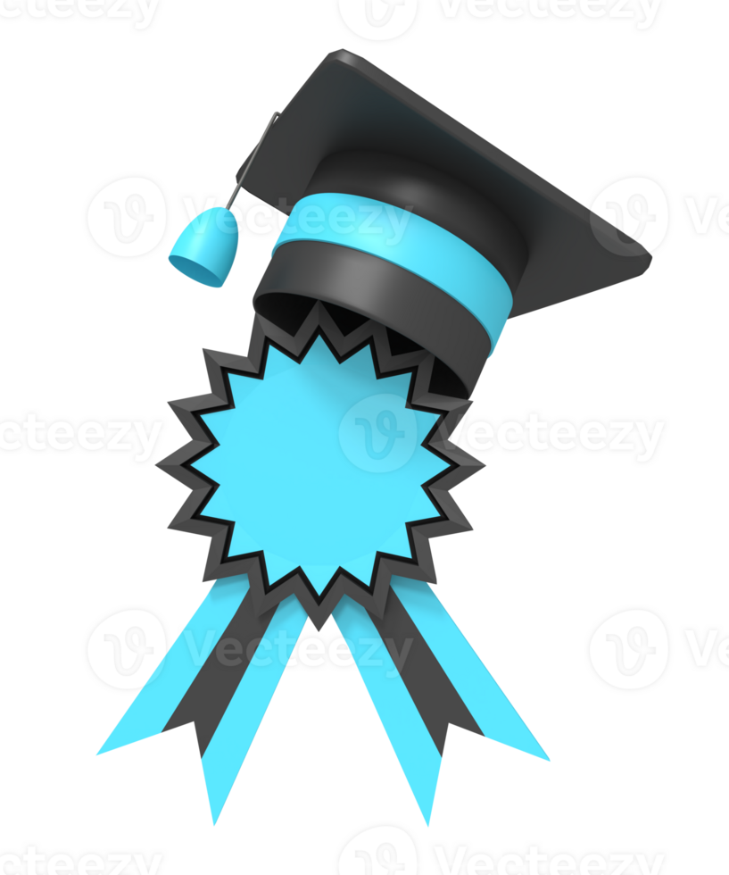 Medal and Graduation hat png