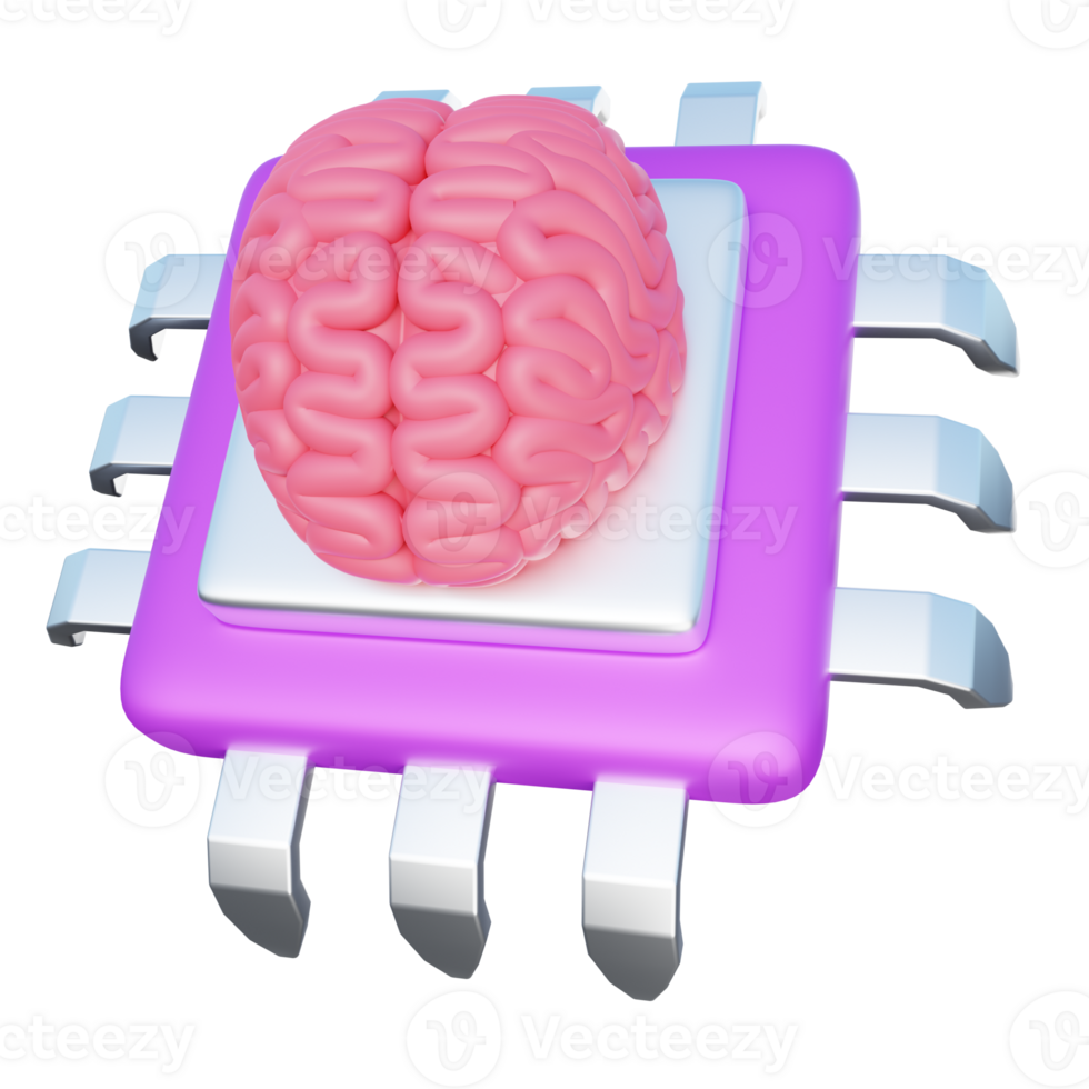 3d Illustration of Artificial Intelligence png