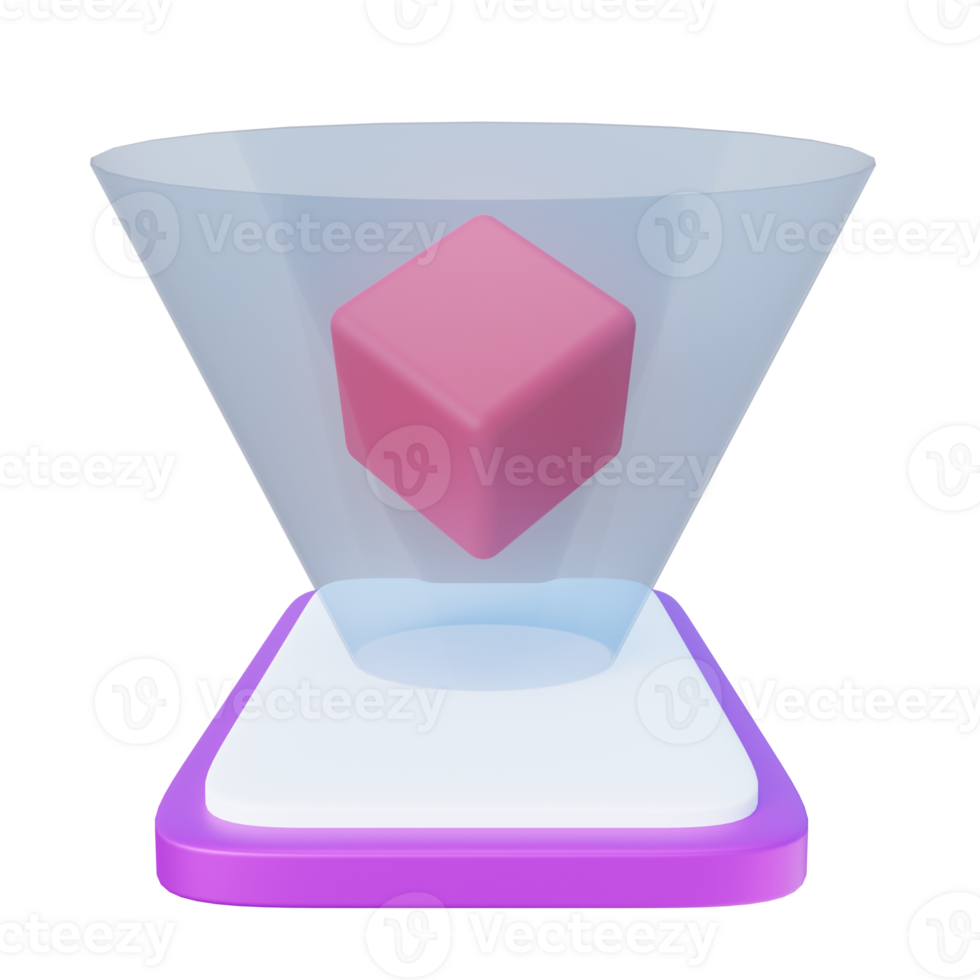 3d ilustração do aumentado realidade png