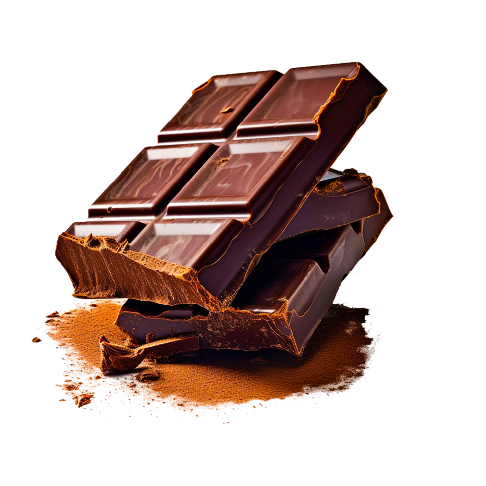 cioccolato isolato immagini png ai generativo