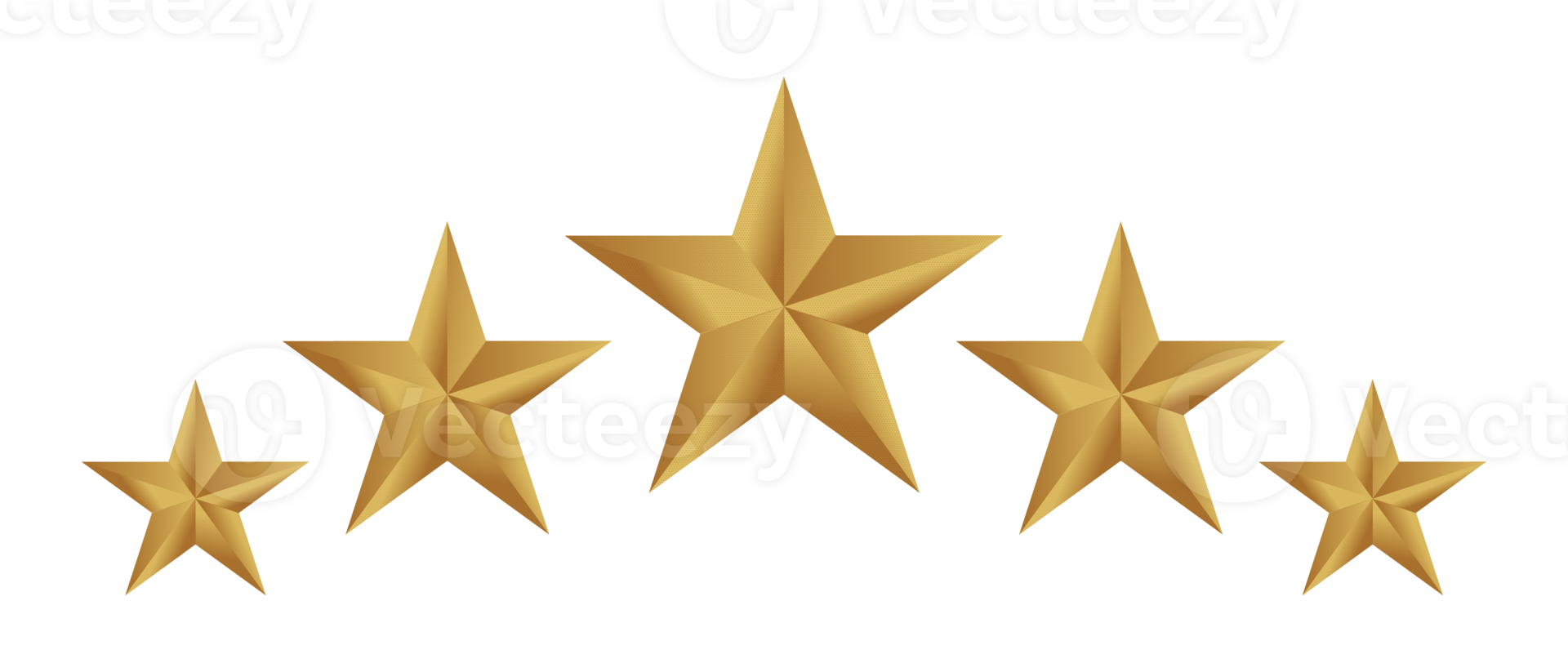 Five stars rating icon png