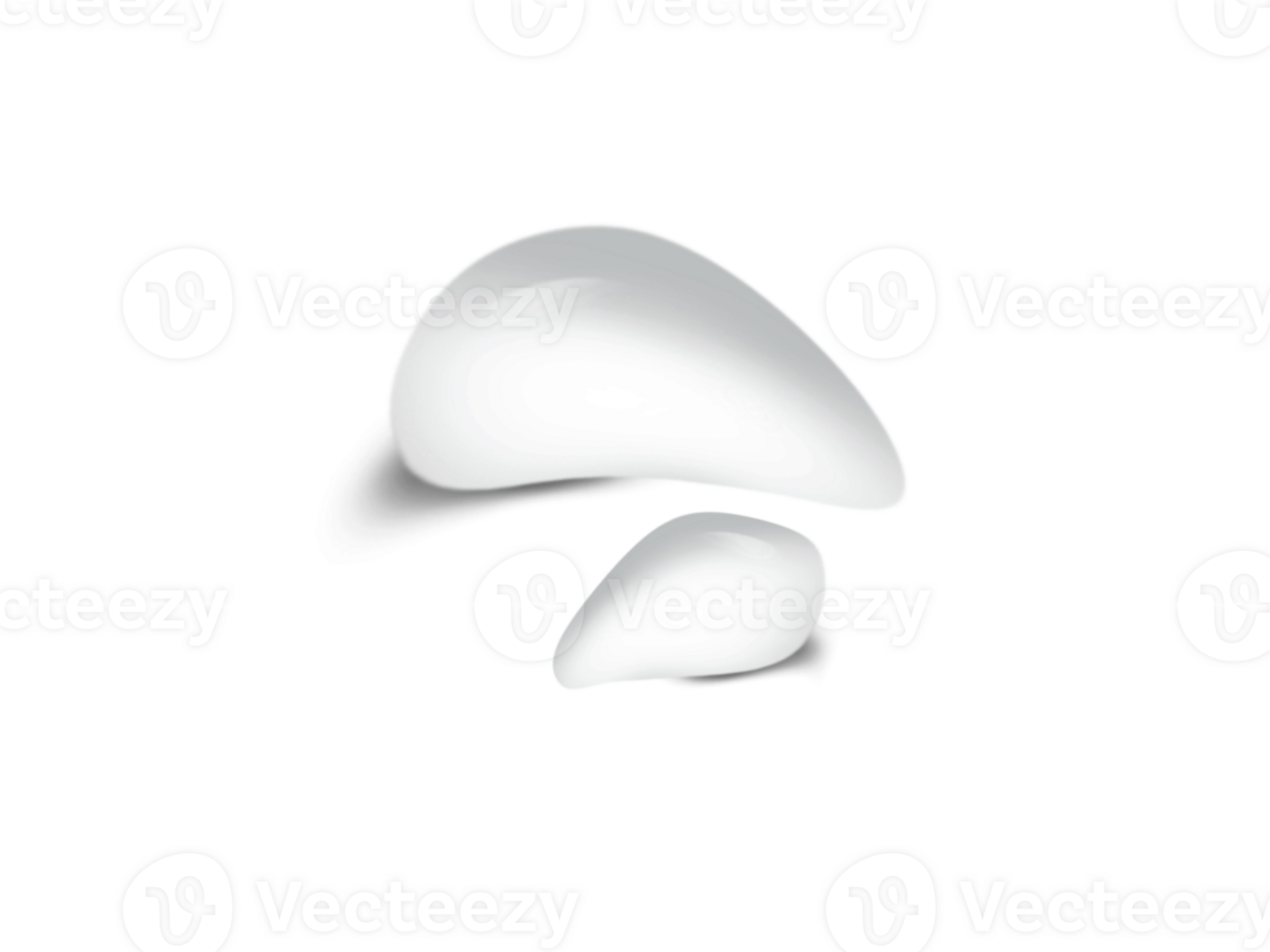 impostato di acqua far cadere forma su trasparenza sfondo png