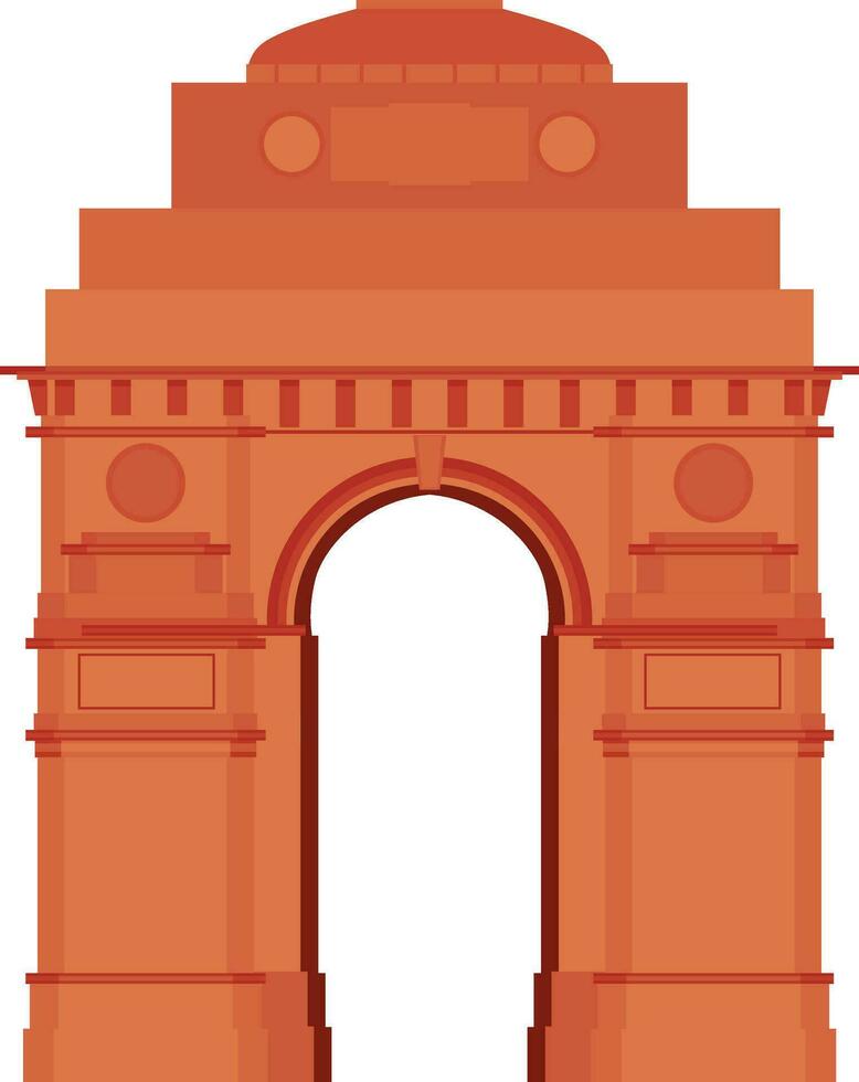 ilustración de India puerta. vector