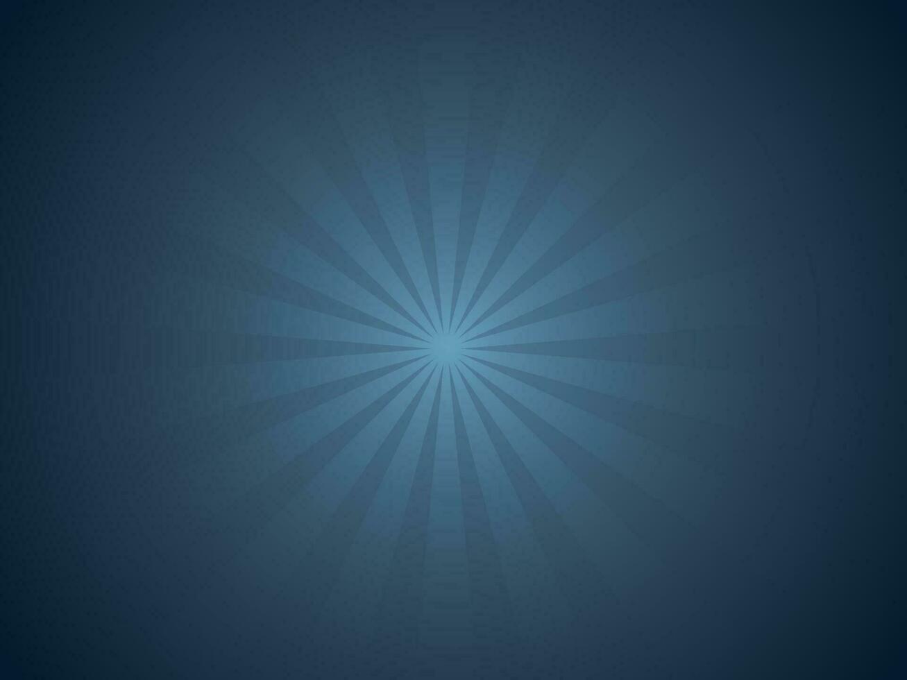 Abstract blue sun rays background. vector