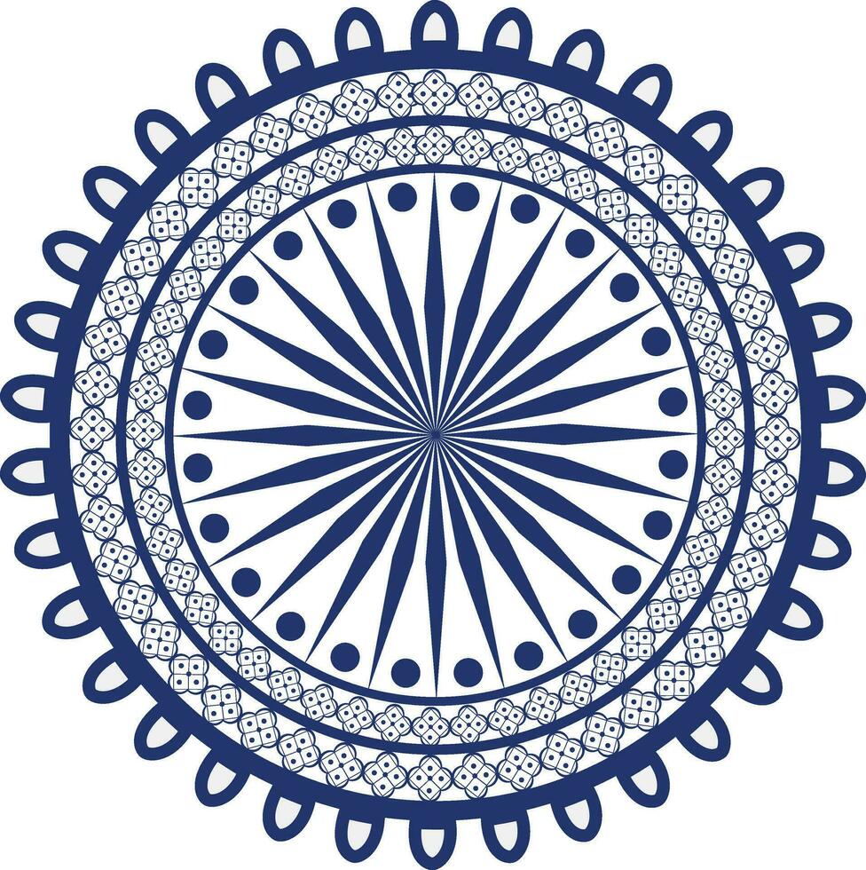 Floral pattern mandala design. vector