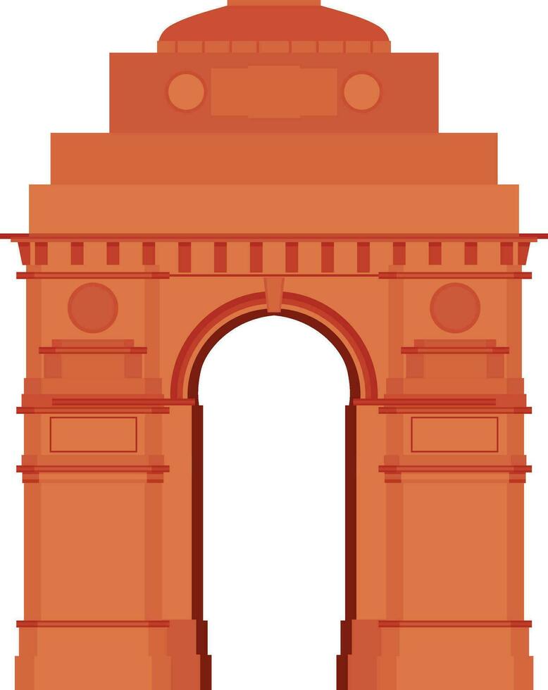 Illustration of India Gate. vector